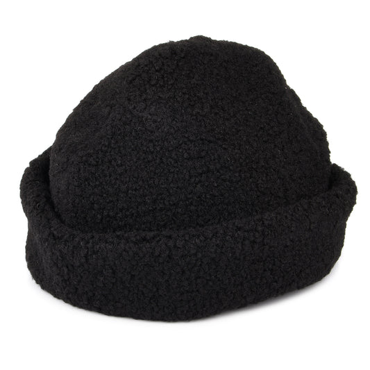 Brixton Hats Ginsburg Faux Sherpa Winter Hat - Black