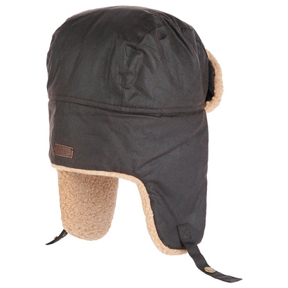 Barbour Hats Morar Waxed Cotton Trapper Hat - Brown