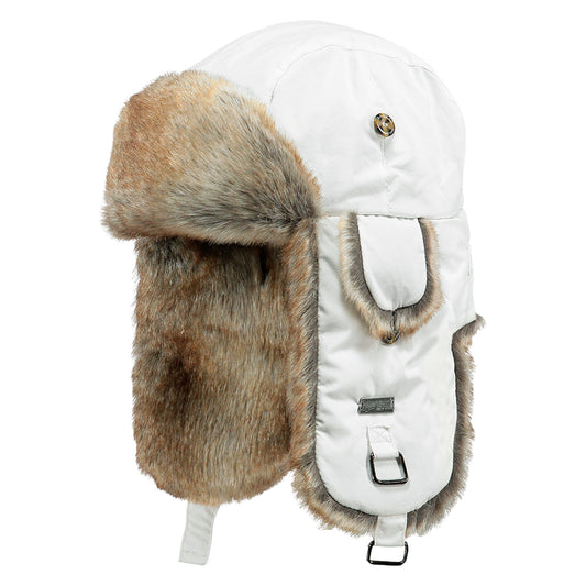 Barts Hats Kamikaze Water Resistant Trapper Hat - White