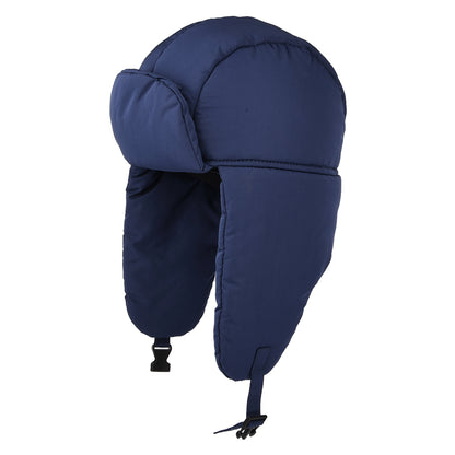 Seeberger Hats Quilted Trapper Hat - Navy Blue