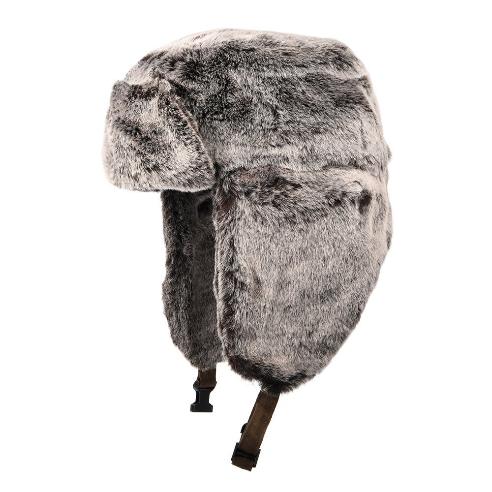 Dorfman Pacific Hats Faux Fur Trapper Hat - Natural