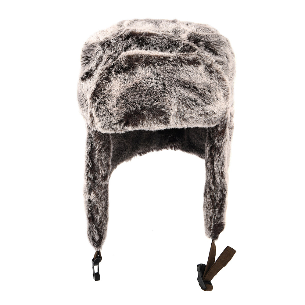 Dorfman Pacific Hats Faux Fur Trapper Hat - Natural