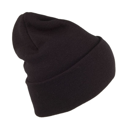 Levi's Hats New Slouchy Beanie Hat With Red Tab Detail - Black