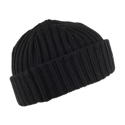 Levi's Hats Ribbed Fisherman Beanie Hat - Black