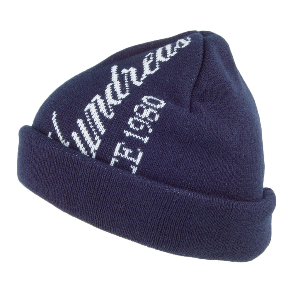 The Hundreds Roll Up Beanie - Navy