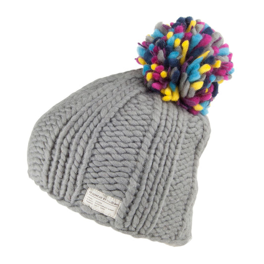 Kusan Multi Pom Bobble Hat - Grey