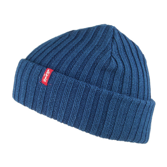 Levi's Hats Indigo Ribbed Beanie - Dark Blue