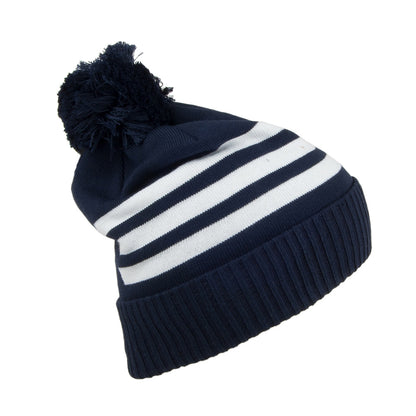 Adidas Hats 3 Stripes Bobble Hat - Navy Blue