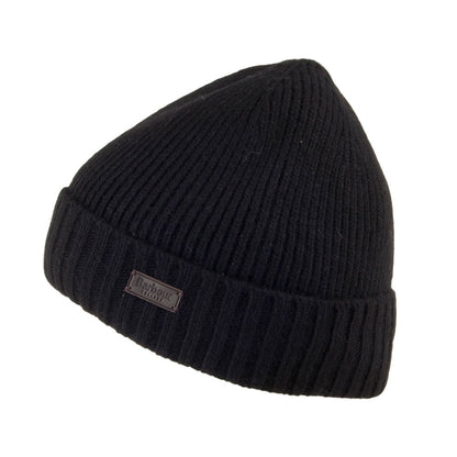 Barbour Hats Carlton Wool Blend Beanie Hat - Black