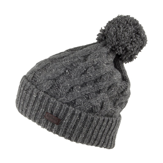 Barbour Hats Seaton Pom Beanie Hat - Grey