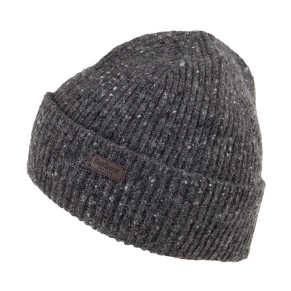 Barbour Hats Lowerfell Donegal Beanie Hat - Charcoal
