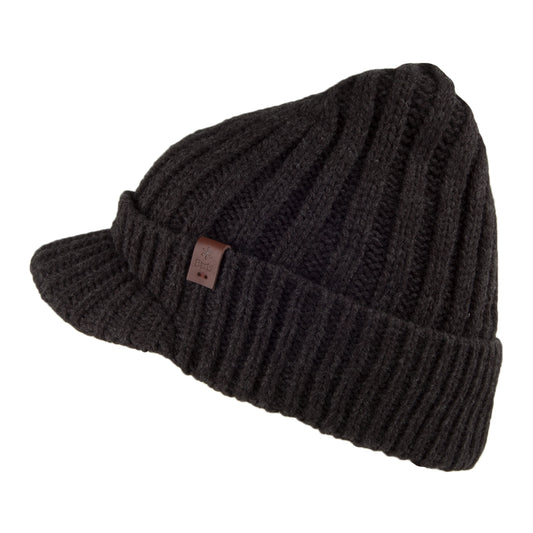 Barts Hats Silo Acrylic Peaked Beanie - Dark Grey