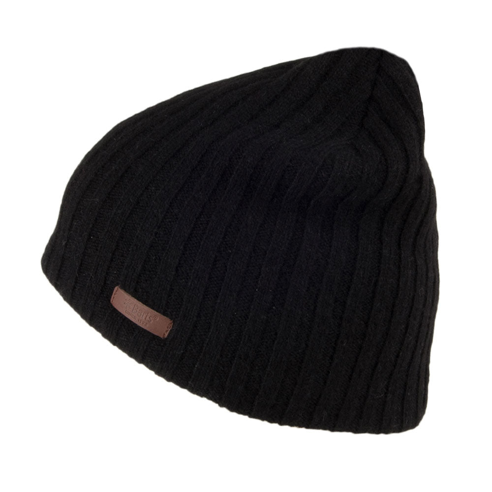 Barts Hats Haakon Wool Beanie Hat - Black