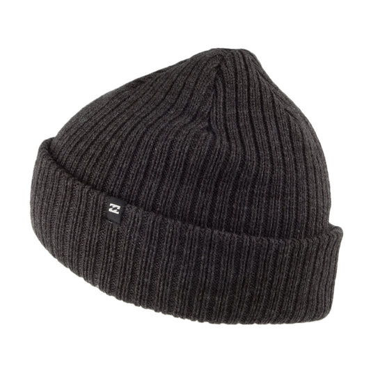 Billabong Hats Arcade Cuffed Beanie Hat - Black Heather