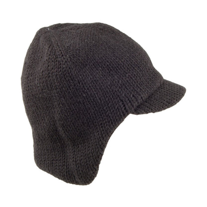Kusan Hats Ear Warmer Peak Beanie Hat - Grey