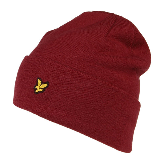 Lyle & Scott Hats Basic Beanie Hat - Wine