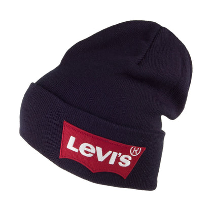 Levi's Hats Oversized Batwing Beanie Hat - Navy Blue