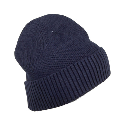 Tommy Hilfiger Hats Essential Flag Cotton Cashmere Beanie Hat - Navy Blue