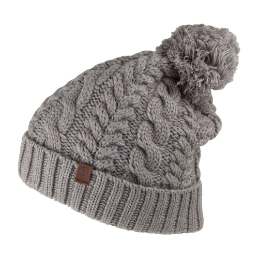 Timberland Hats Cable Watch Cap Bobble Hat - Light Grey