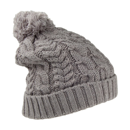 Timberland Hats Cable Watch Cap Bobble Hat - Light Grey