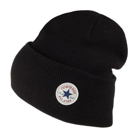 Converse Chuck Taylor Tall Cuffed Beanie Hat - Black