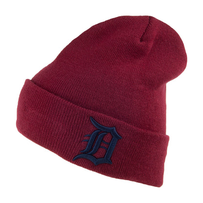 New Era Detroit Tigers Cuff Knit Beanie Hat - MLB League Essential - Cardinal