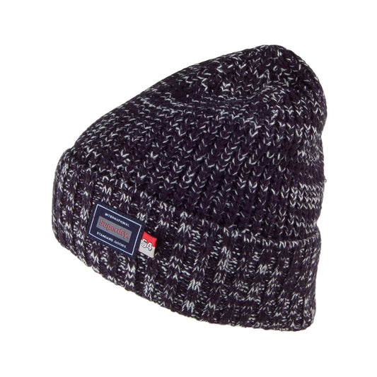 Superdry Stockholm Cuff Beanie Hat - Navy Blue