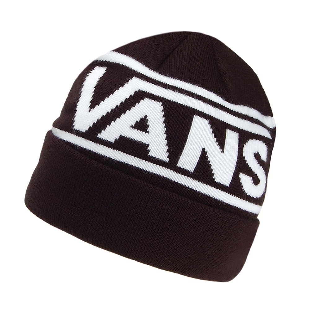 Vans Hats Drop V Stripe Beanie Hat - Black