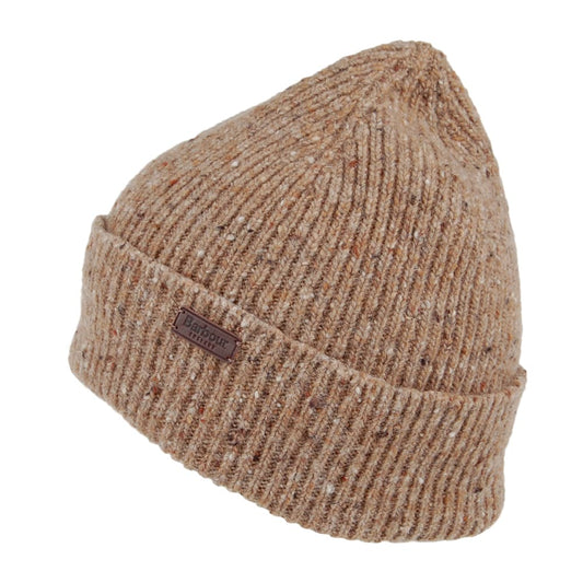 Barbour Hats Lowerfell Donegal Wool Beanie Hat - Fossil