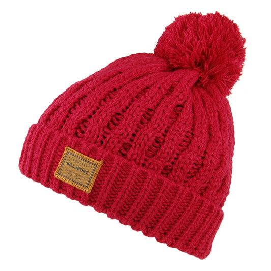 Billabong Hats Good Vibes Bobble Hat - Cardinal