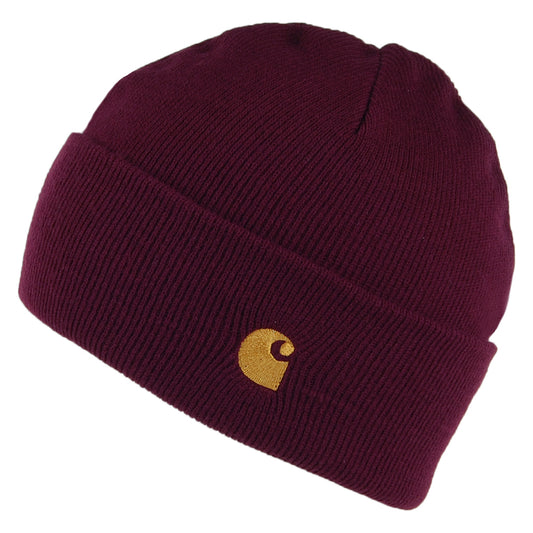 Carhartt WIP Hats Chase Cuffed Beanie Hat - Merlot