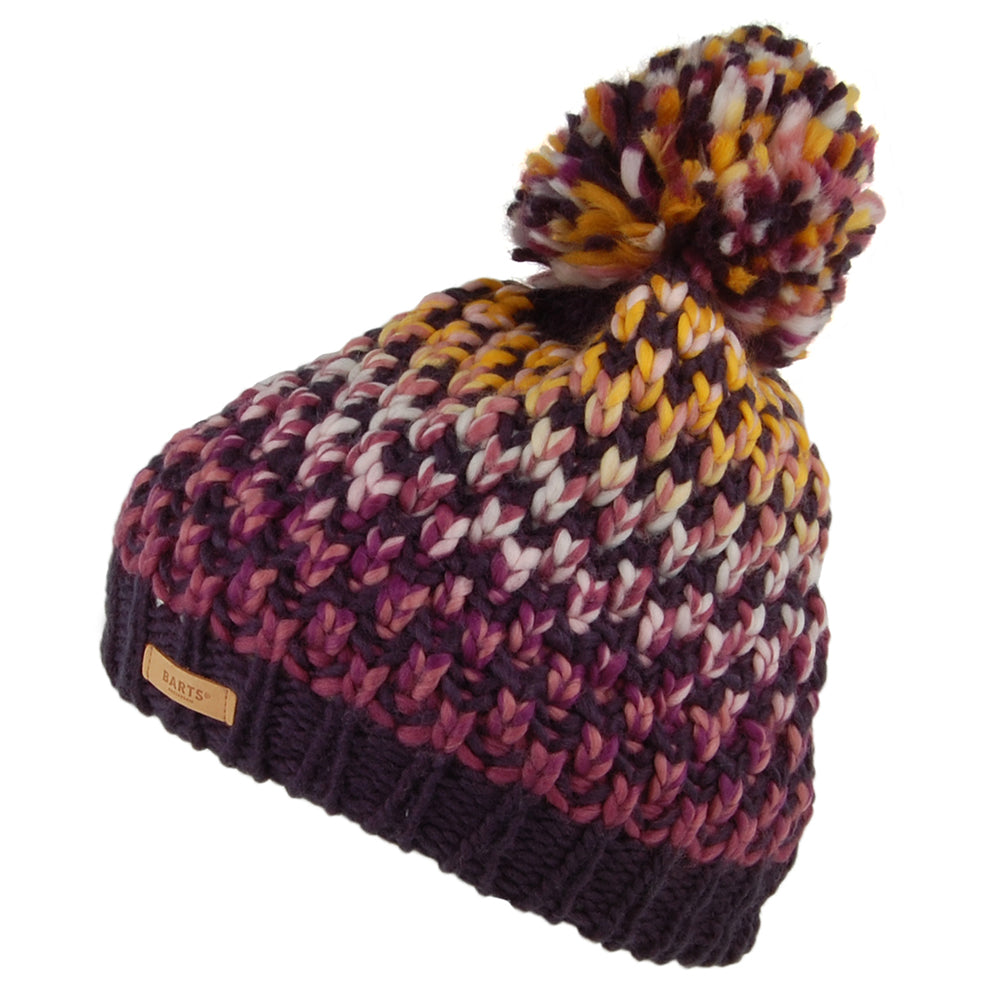Barts Hats Nicole Space-Dyed Bobble Hat - Navy-Yellow