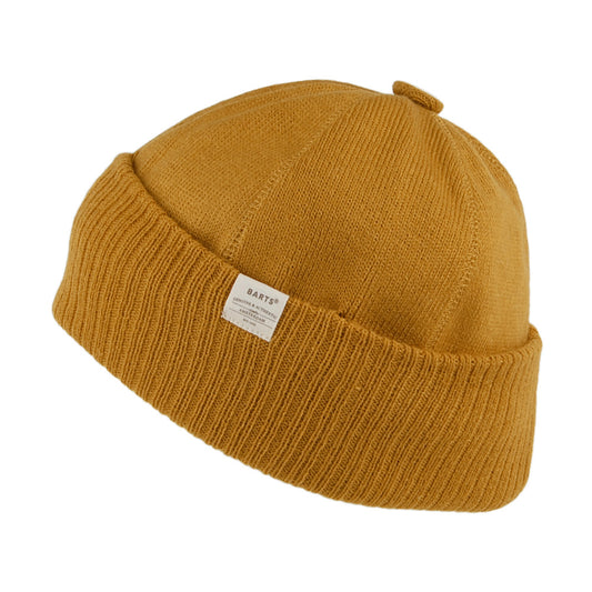 Barts Hats Lyon Button Cuffed Beanie Hat - Mustard