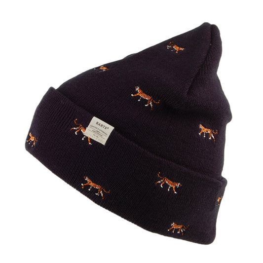 Barts Hats Vinson Tiger Cuffed Beanie Hat - Navy Blue
