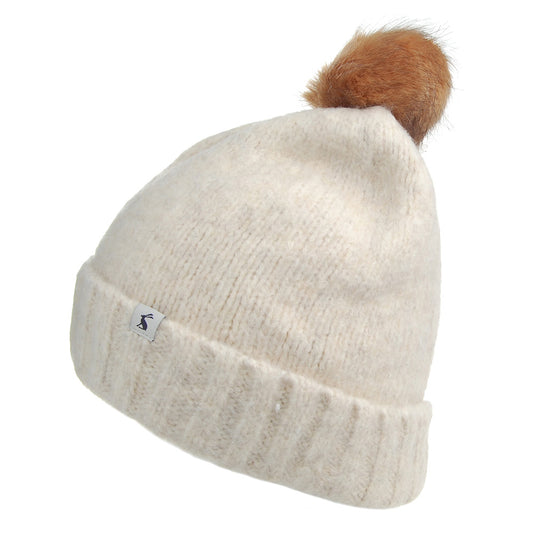 Joules Hats Snugwell Bobble Hat - Cream