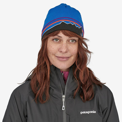 Patagonia Hats Fitz Roy Boulders Recycled Beanie Hat - Blue
