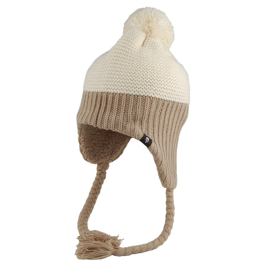 The North Face Hats Purrl Stitch Earflap Bobble Hat - Off White