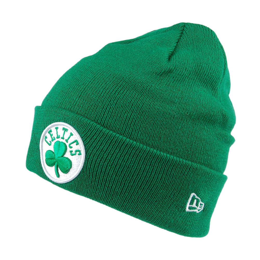 New Era Boston Celtics Beanie Hat - NBA Team Cuff Knit - Green