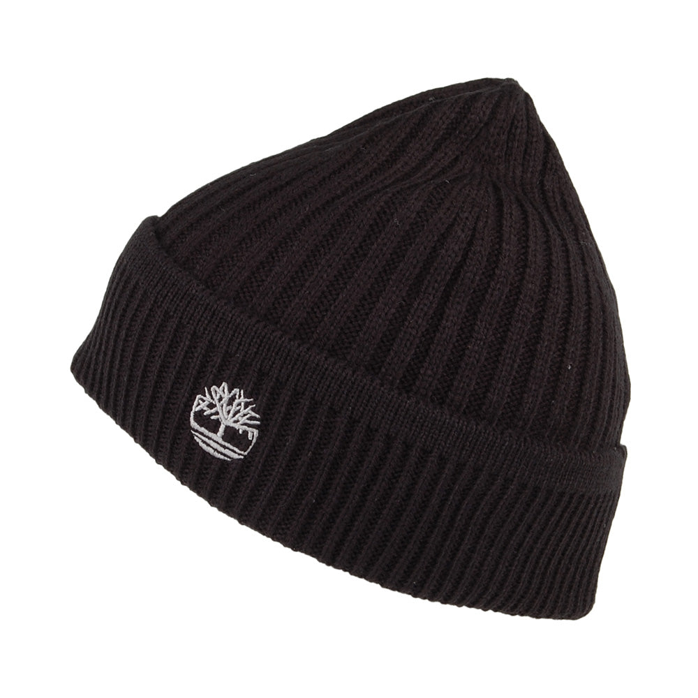 Timberland Hats Solid Rib Beanie Hat - Black