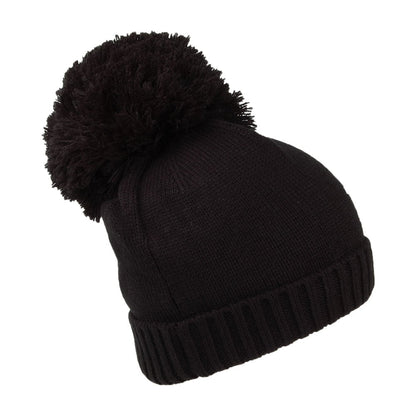 Timberland Hats Womens Logo Embroidery Bobble Hat - Black