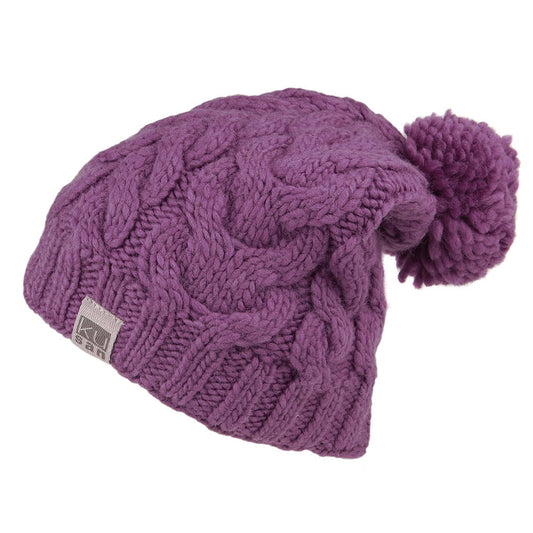 Kusan Oversized Bobble Hat - Rose