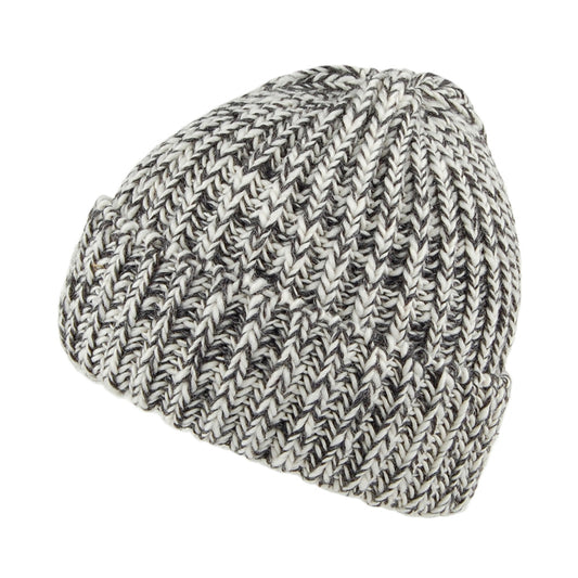 Highland 2000 Merino English Wool Cuffed Beanie Hat - Charcoal