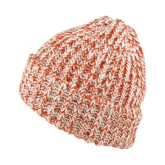Highland 2000 Merino English Wool Cuffed Beanie Hat - Burnt Orange