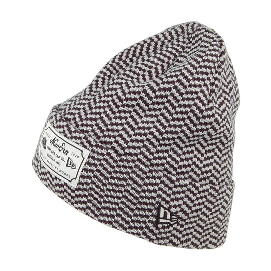 New Era Heritage Cuffed Beanie Hat - Navy-White