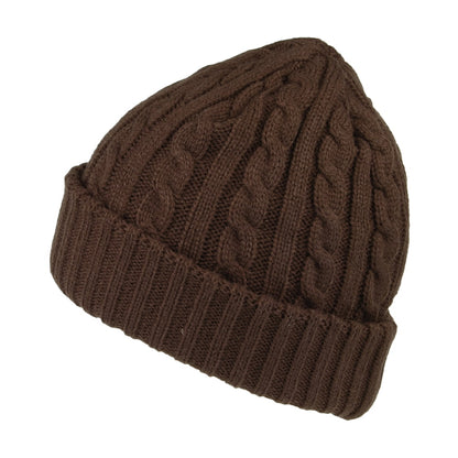 Barbour Hats Balfron Knit Beanie Hat - Brown