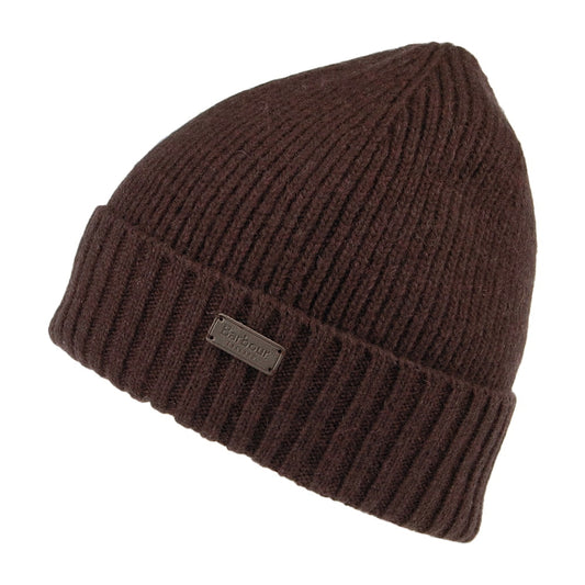 Barbour Hats Carlton Wool Blend Beanie Hat - Wine