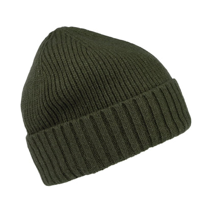 Barbour Hats Carlton Wool Blend Beanie Hat - Dark Green