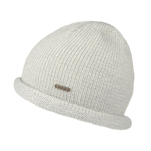 Barts Hats Hevenli Soft Roll Beanie Hat - Silver