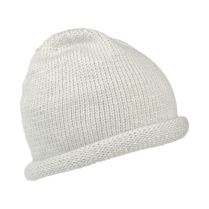 Barts Hats Hevenli Soft Roll Beanie Hat - Silver