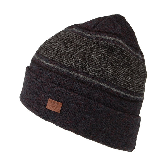 Barts Hats Erish Luxury Beanie Hat - Navy Blue